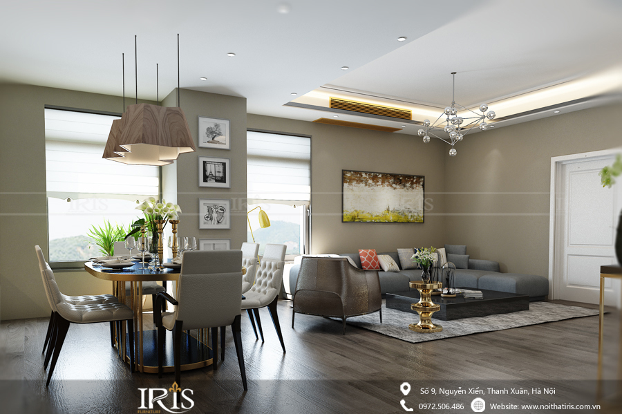 Thiết kế nội thất Oriental Westlake - Chị Hà 3 thiet ke noi that phong khach hien dai