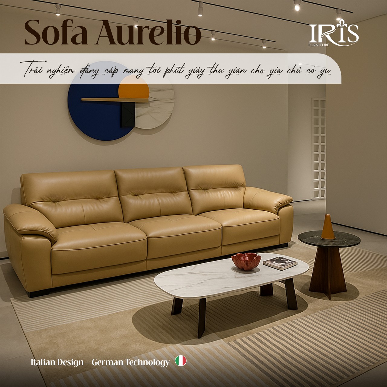 Sofa Da Thật Cao Cấp Aurelio 5 Trải nghiệm dòng ghế sofa Aurelio đẳng cấp sang trọng