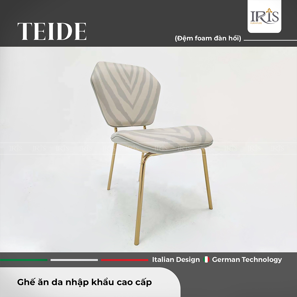 Ghế ăn Teide Roberto Cavalli – Sang trọng, tinh tế đậm chất Ý