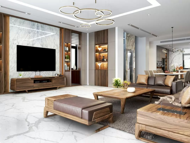 Kích thước bàn ghế phòng khách tiêu chuẩn 2025 12 Lựa chọn kích thước bàn ghế cho phòng khách rộng