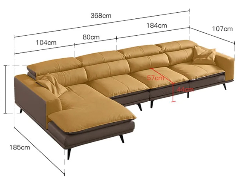 Bảng chi tiết kích thước sofa tiêu chuẩn và cách chọn mua 15 Sofa chữ L là giải pháp hoàn hảo để tận dụng góc phòng