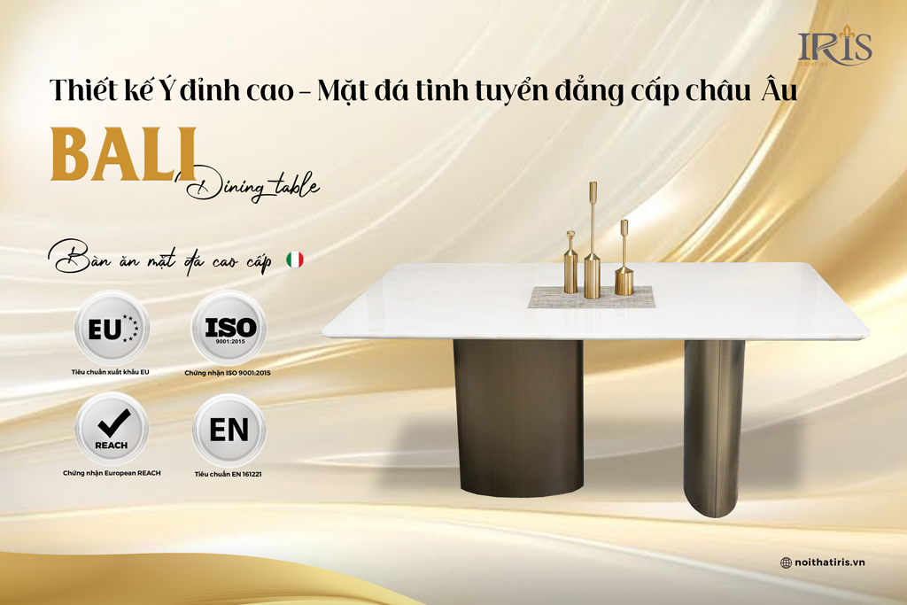 Bàn ăn được xem là bản thiết kế Ý đỉnh cao