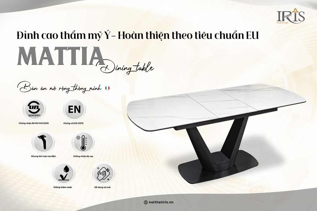 Sản phẩm là đỉnh cao của thẩm mỹ Ý và tiêu chuẩn EU