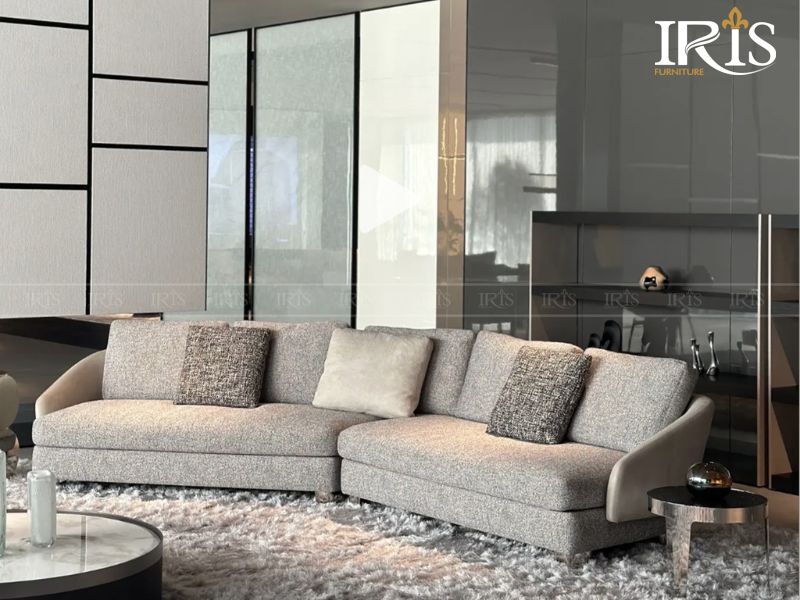 Cách chọn màu sofa phù hợp cho gia chủ mới nhất 2025 34 Sofa Lawson xám vải nỉ cao cấp