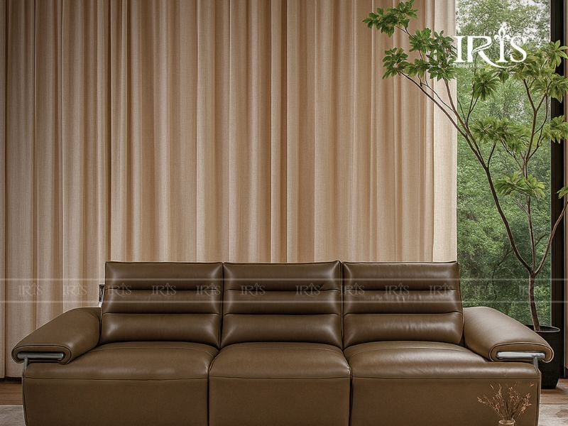 Tổng hợp các vật liệu làm ghế sofa phổ biến hiện nay 10 Sofa da IRIS chính hãng