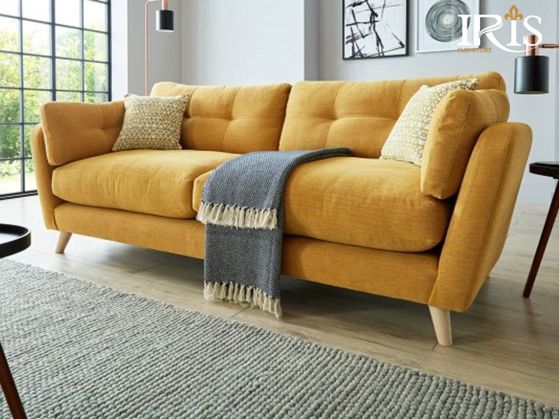 Cách chọn màu sofa phù hợp cho gia chủ mới nhất 2025 41 Sofa vàng mang lại sự may mắn cho gia chủ