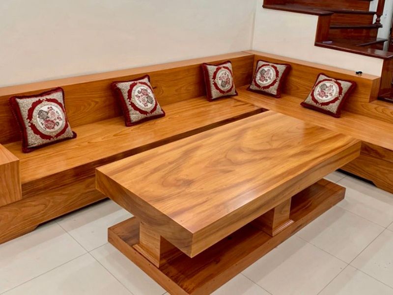 Sofa góc là gì? Ưu điểm, kích thước và lưu ý khi mua 14 Sofa góc bằng gỗ có chất liệu bền đẹp