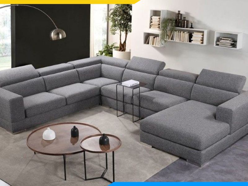 Sofa góc là gì? Ưu điểm, kích thước và lưu ý khi mua 17 Sofa góc chữ U cho phòng khách rộng rãi