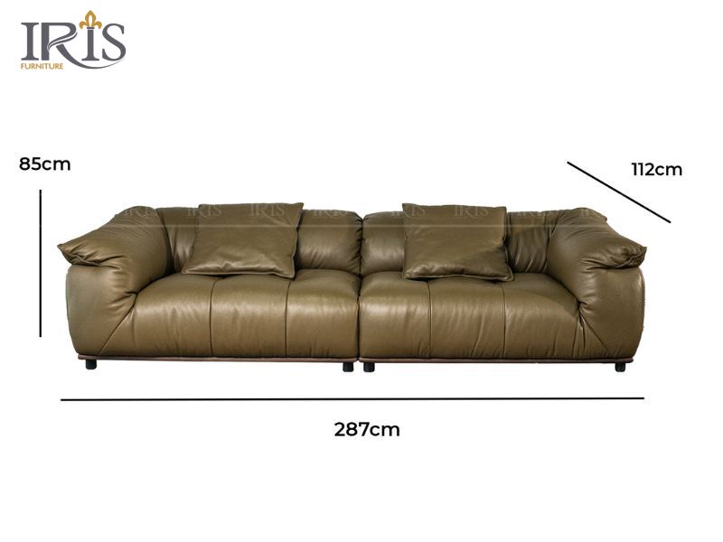 Cách chọn kích thước sofa chữ I phù hợp với không gian sống 11 Sofa Doletti dài 2m8