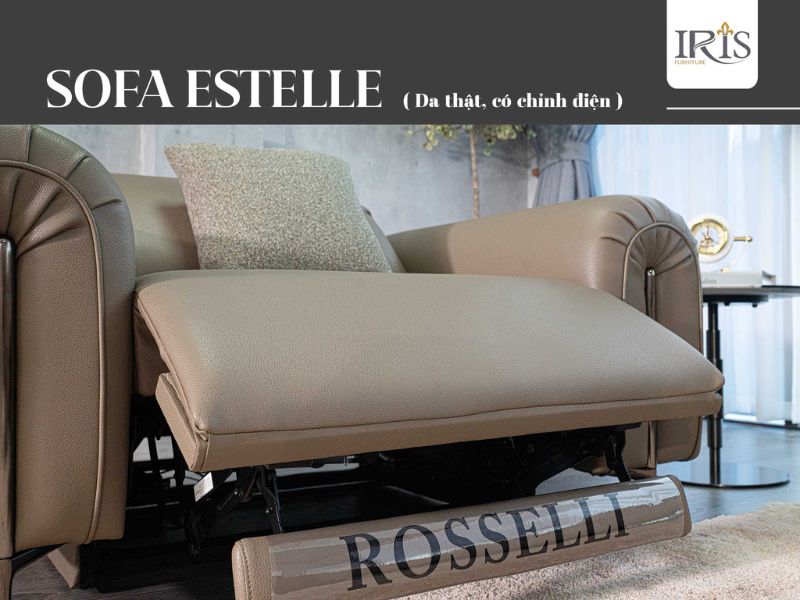 Sofa góc hay Sofa đơn: Mẫu nào phù hợp với phòng khách? 9 Sofa đơn Estella chỉnh điện