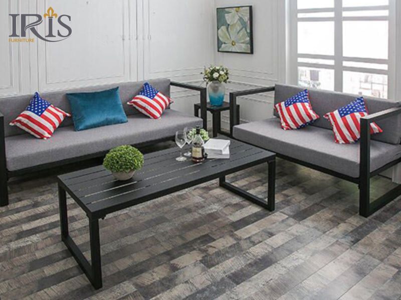 Top 30 mẫu ghế sofa sắt đẹp, nhập khẩu chính hãng 8 Sofa khung sắt dễ phối hợp với nội thất văn phòng, khách sạn
