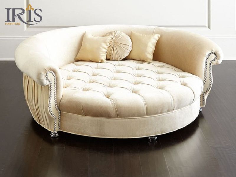 +30 mẫu ghế sofa tròn cao cấp, hiện đại cho mọi không gian 11 Sofa tròn cho phòng cách tân cổ điển