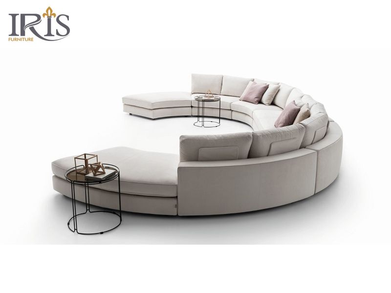 +30 mẫu ghế sofa tròn cao cấp, hiện đại cho mọi không gian 12 Sofa tròn chữ C có kiểu dáng độc đáo, hiện đại