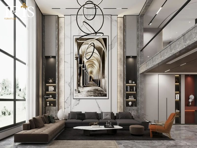 Nội Thất Biệt Thự Cao Cấp — Phong Cách Và Lựa Chọn Sản Phẩm 13 Sofa biệt thự cần kích thước phù hợp không gian và chất liệu da cao cấp bền đẹp