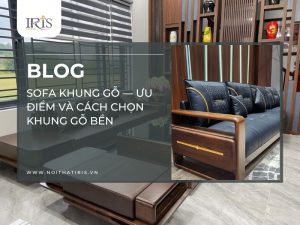 sofa khung gỗ